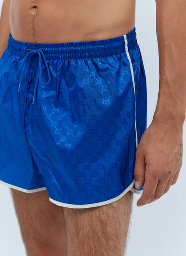 Gucci GG Jacquard Swim Shorts Blue guc0153009