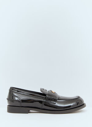 Miu Miu Patent Penny Loafers Black miu0258060