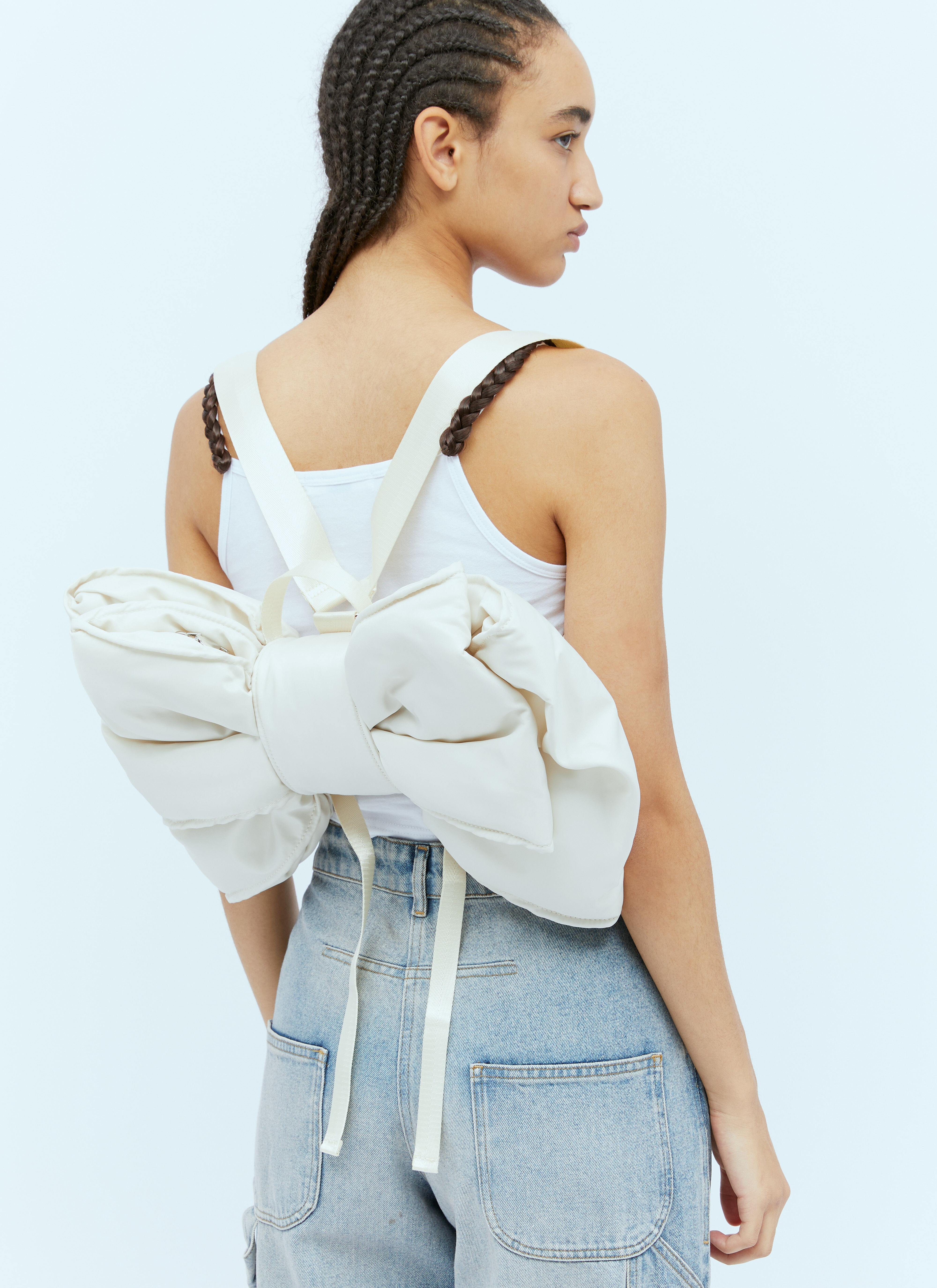 Praying Bow Backpack in White | LN-CC®