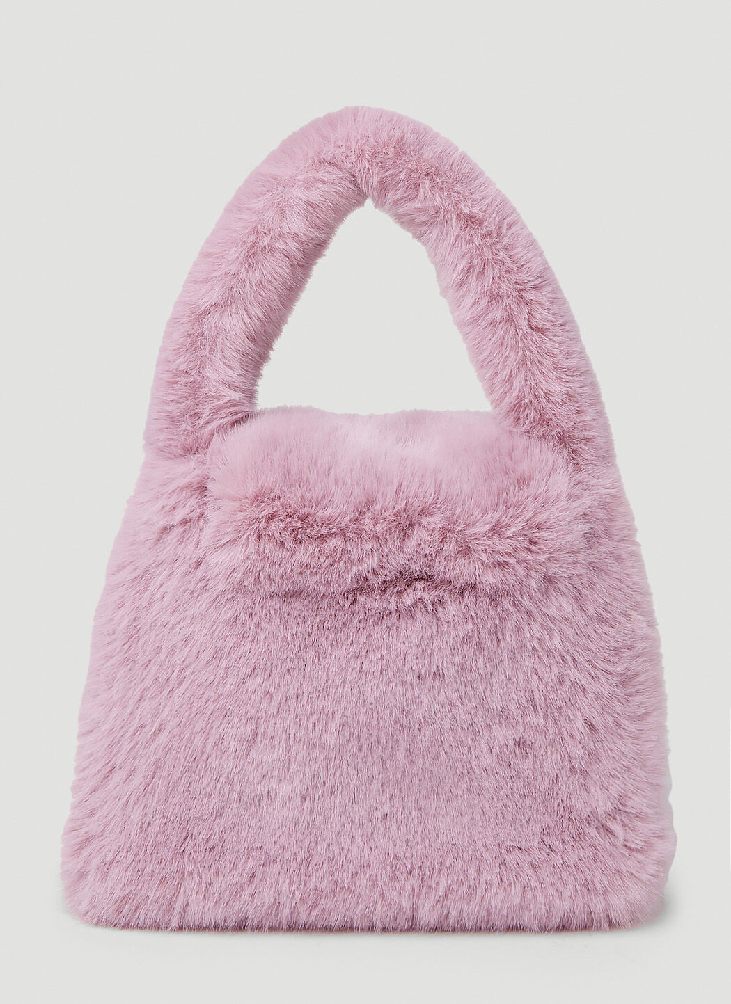 Blumarine Crystal B Faux Fur Handbag in Pink | LN-CC