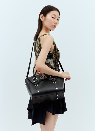 Vivienne Westwood Betty 中号手提包  黑色 vvw0257013