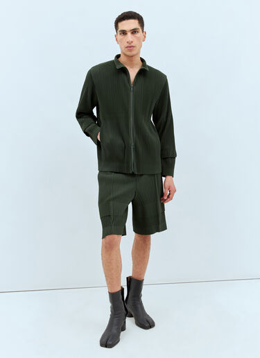 Homme Plissé Issey Miyake Cargo Jacket Green hmp0157013