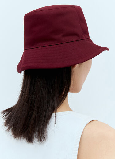 Gucci Logo Embroidery Bucket Hat Burgundy guc0257070