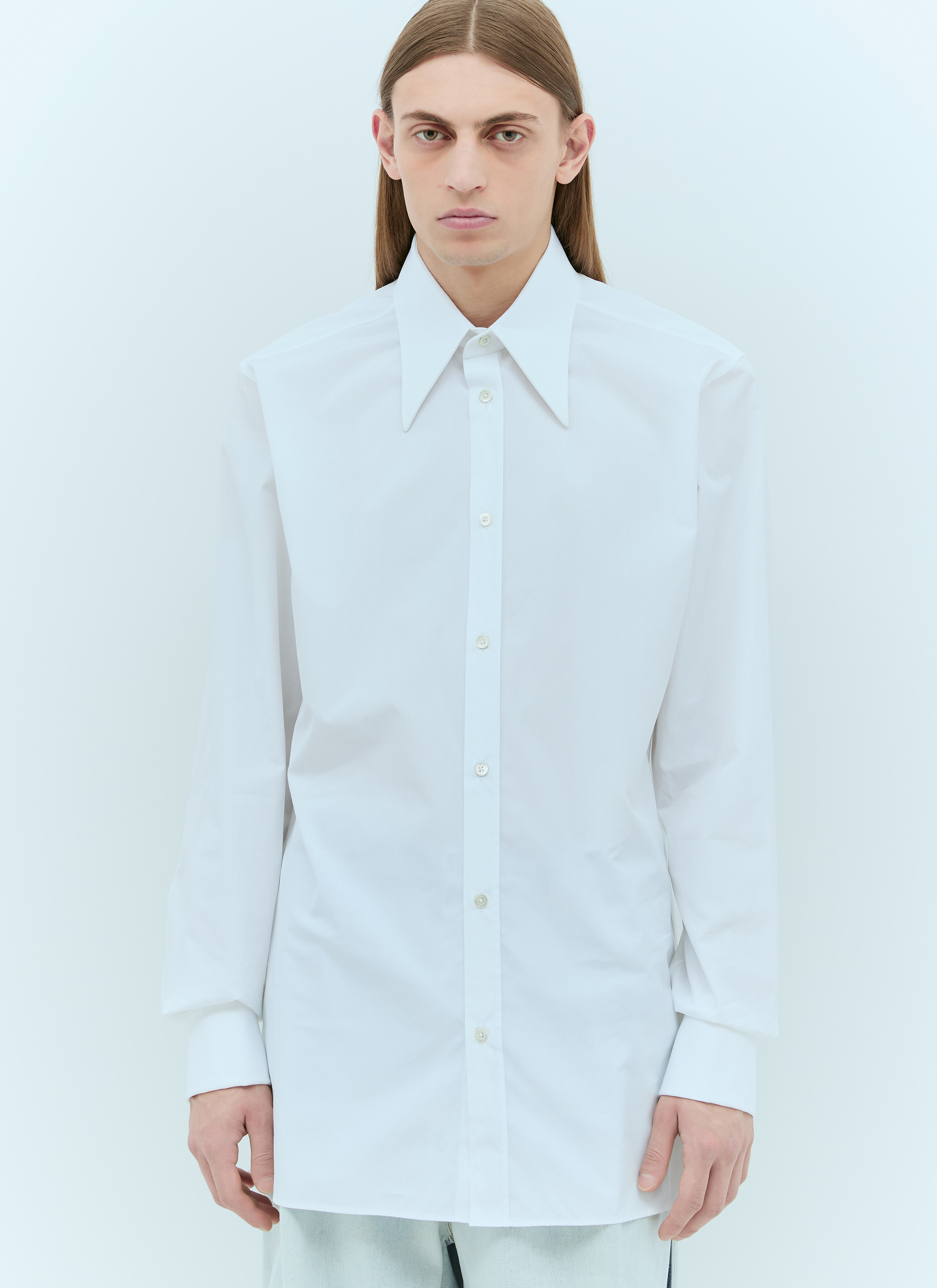 Acne Studios 经典府绸衬衫  White acn0157009