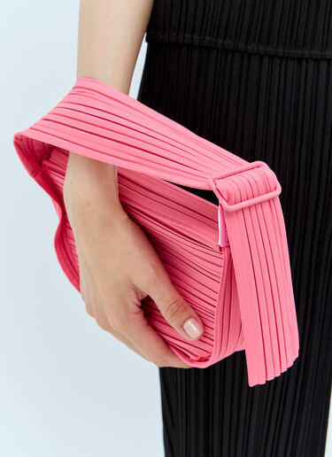 Pleats Please Issey Miyake Pleats Half-Moon Handbag Pink plp0256005