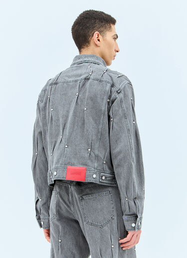 Kusikohc Multi Rivet Denim Jacket Grey kus0156002