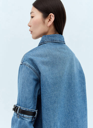 Coperni Open Elbow Denim Jacket Blue cpn0255001