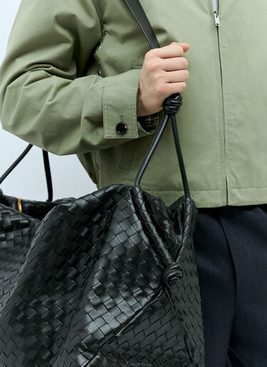 Bottega Veneta 라지 루프 위켄더 백 블랙 bov0357001