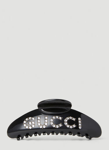 Gucci Embellished Hair Claw Black guc0253169