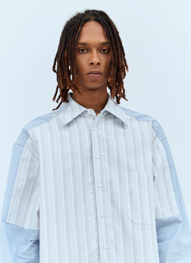 Thom Browne Oversized Striped Shirt Grey thb0156008