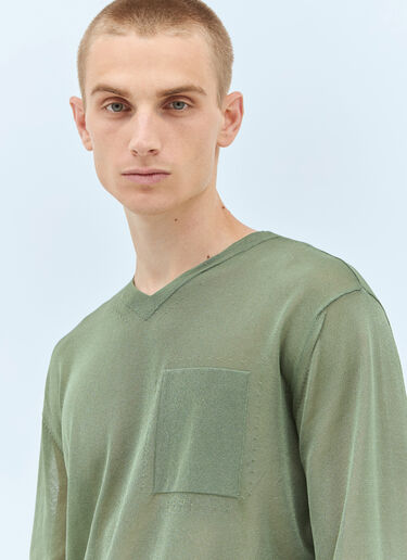 Jacquemus La Maille Paseo Sweater Green jac0158013