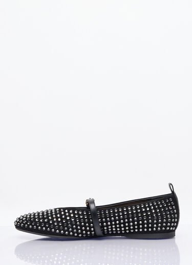 JW Anderson Strass Ballerina Flats Black jwa0257002