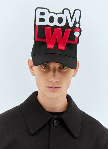 Walter Van Beirendonck ブーム W ベースボールキャップ ブラック wlt0158019