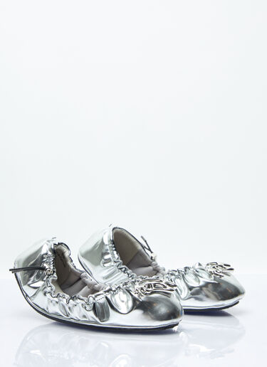 Rombaut Aura Ballerina Flats Silver rmb0258004