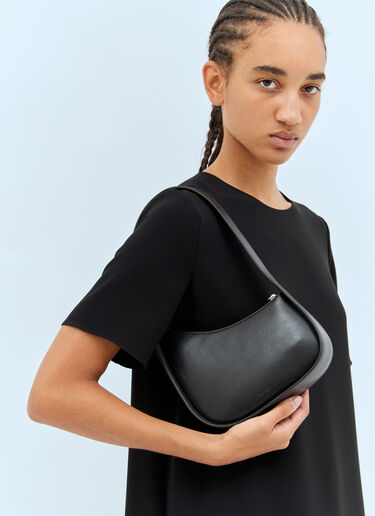 The Row Half Moon Shoulder Bag Black row0258039