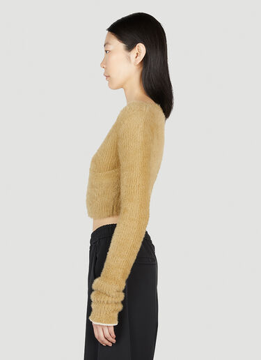 MM6 Maison Margiela Fluffy Sweater Beige mmm0252012