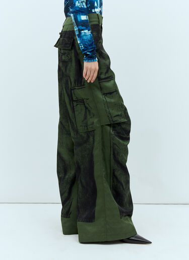 Jean Paul Gaultier Trompe L'Oeil Pants Green jpg0357005