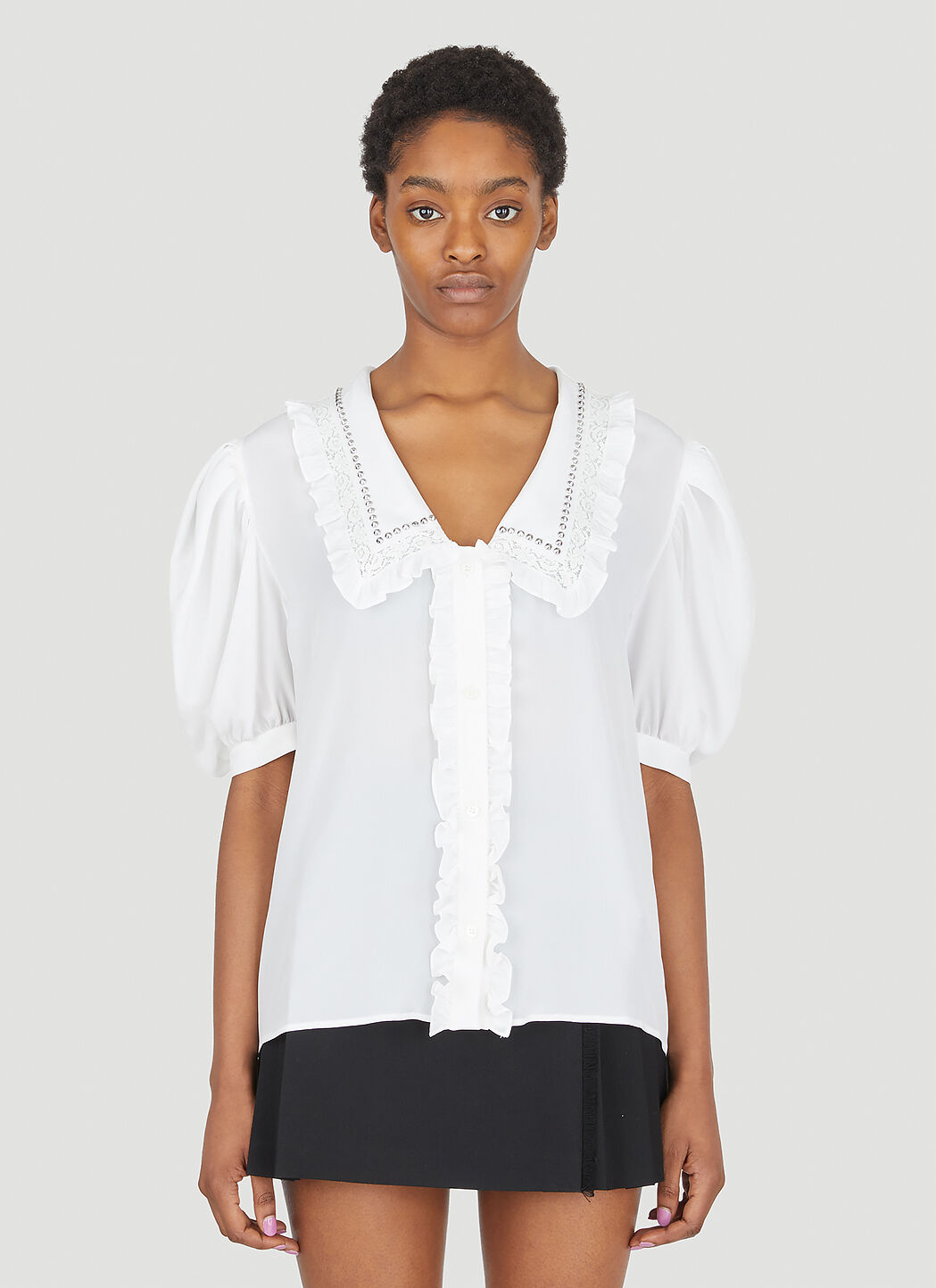 Miu Miu Sailor Shirt in White | LN-CC®