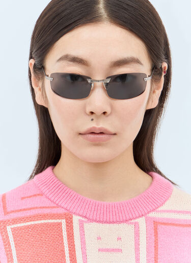 Acne Studios Rimless Sunglasses Black cns0358003