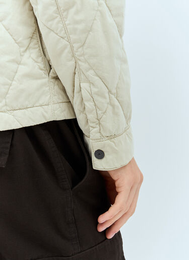 Stone Island Quilted Jacket Beige sto0158016