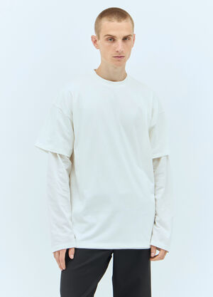 Jil Sander Layered T-Shirt White jil0155019