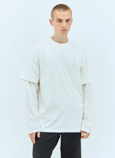 Jil Sander Layered T-Shirt Cream jil0157006