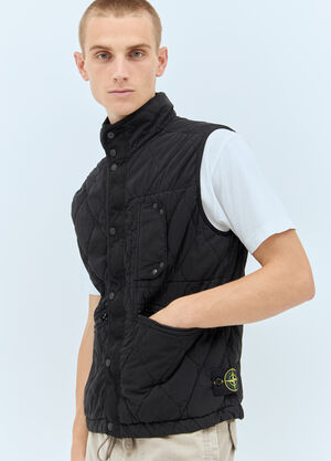 Stone Island Diamond Quilted Vest Green sto0156013