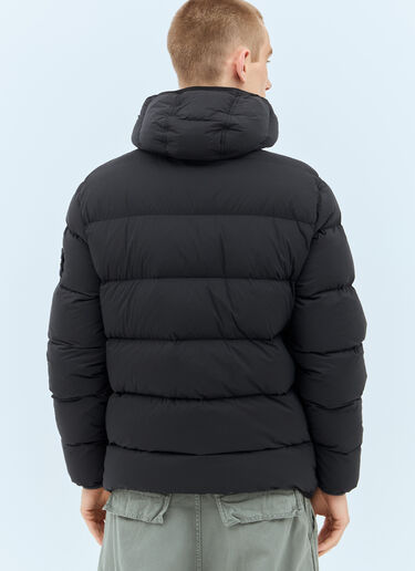 Stone Island Hooded Down Jacket Black sto0158018