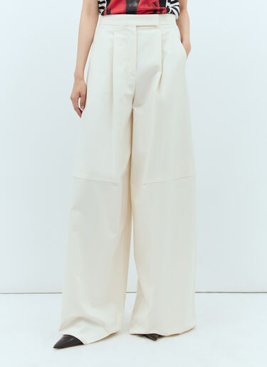 Max Mara Wide Leg Pants Cream max0257001