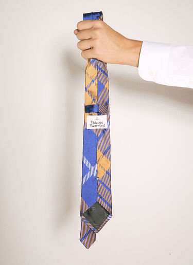 Vivienne Westwood Silk Tartan Tie Blue vvw0158015