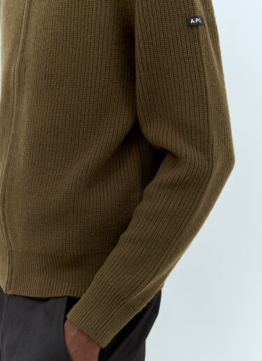 A.P.C. Heath Cardigan Green apc0157012