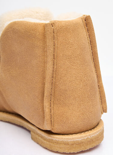 JW Anderson Suede Padded Ankle Boots Beige jwa0257001