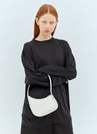 The Row Half Moon Shoulder Bag Cream row0257021