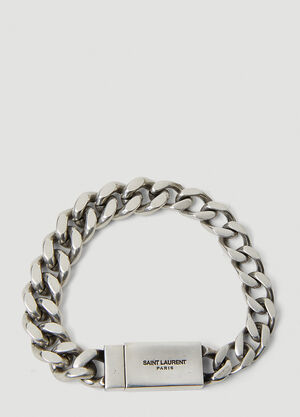 Braun Curb Chain Bracelet Silver bru0155013