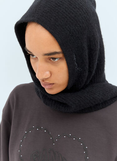 Ganni Soft Wool Balaclava Black gan0258063