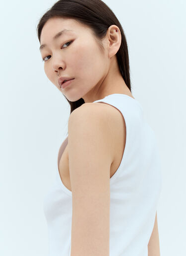 JW Anderson Anchor Embroidery Tank Top White jwa0257013