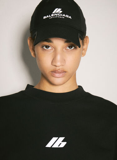 Balenciaga Activewear Baseball Cap Black bal0257067