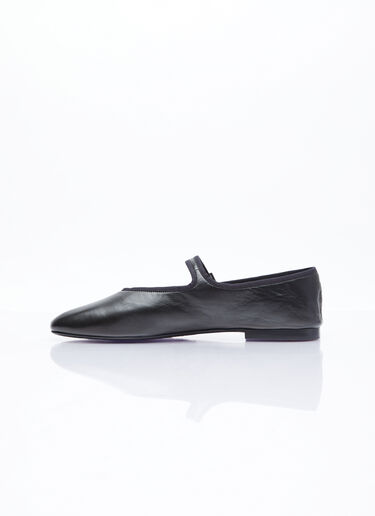 The Row Boheme MJ Leather Flats Black row0253032