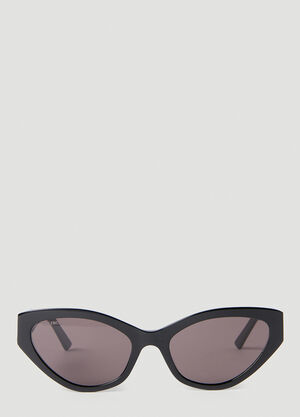 Saint Laurent Flat Cat Eye Sunglasses Brown sla0252110
