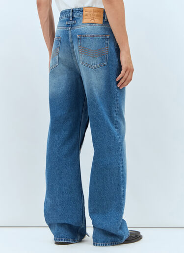 Jean Paul Gaultier Buttoned Leg Jeans Blue jpg0357002