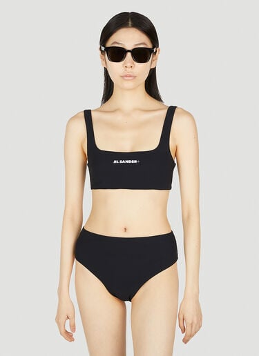 Jil Sander+ Logo Print Bikini Set Black jsp0251015