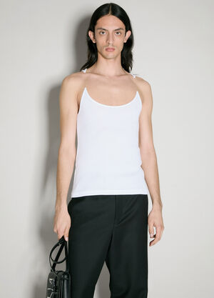 Entire Studios Invisible Strap Tank Top Cream ent0157019