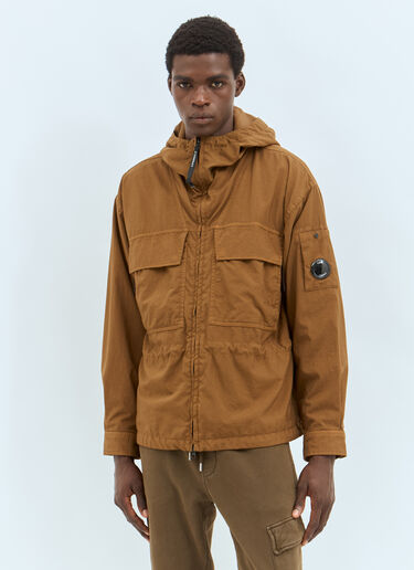 C.P. Company Hooded Overshirt Jacket Brown pco0157008