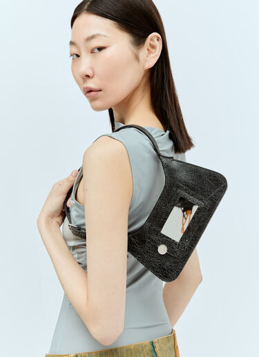 Acne Studios プラットマイクロショルダーバッグ ブラック acn0256001