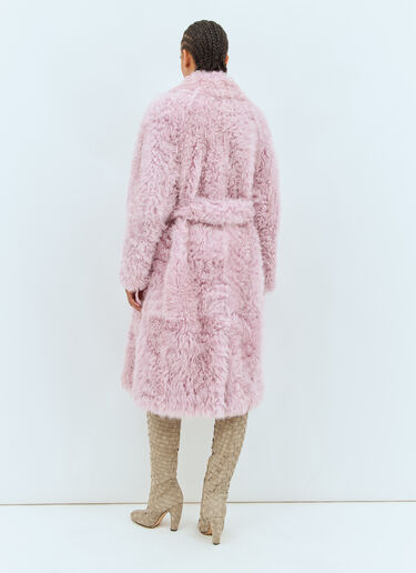 Bottega Veneta Shearling Coat Pink bov0257017