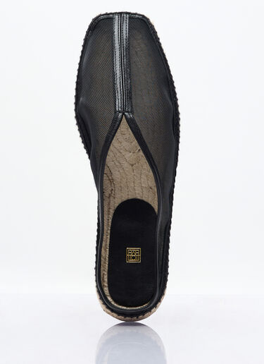 TOTEME The Espadrille Slippers Black tot0257039