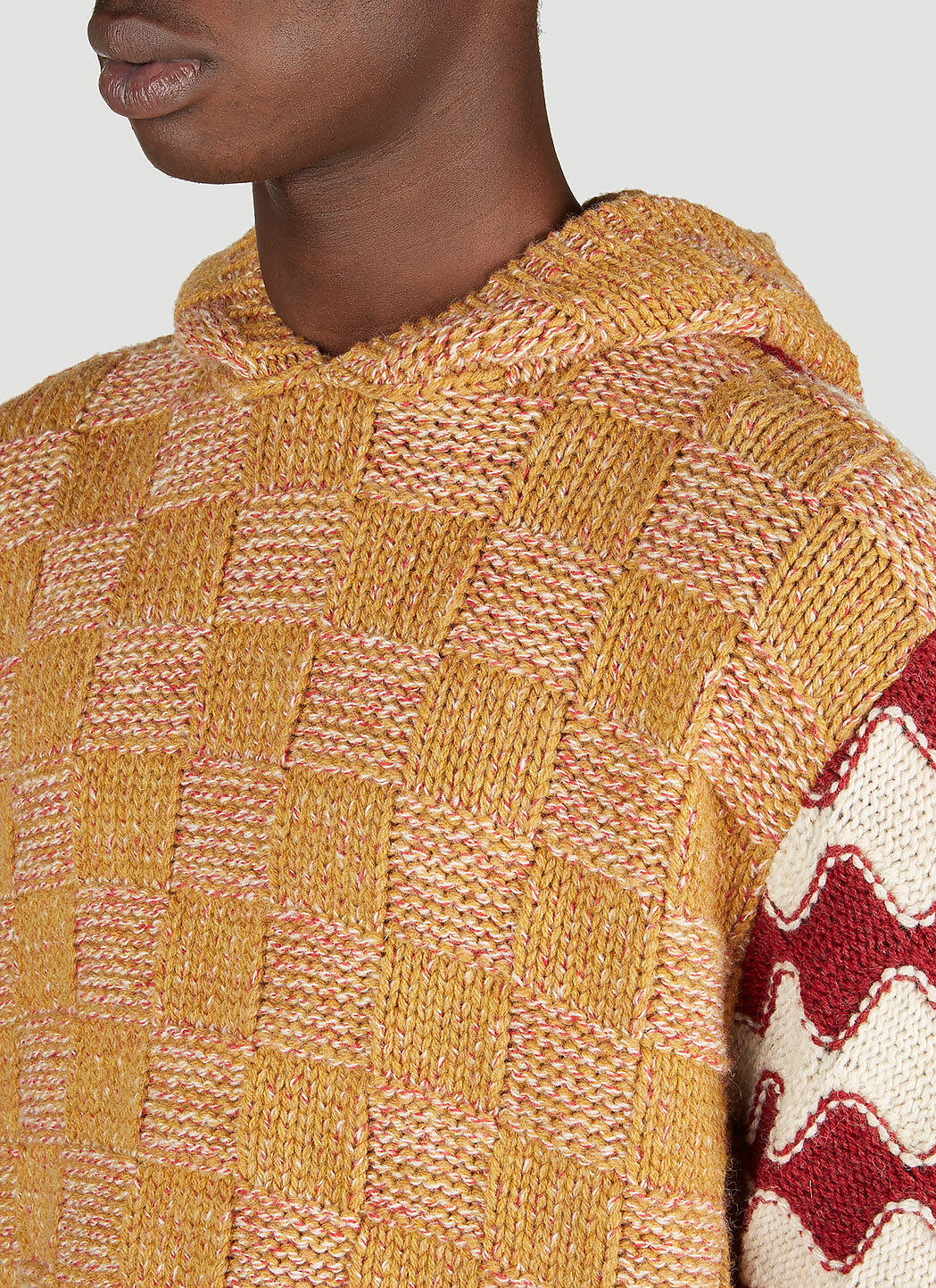 Multi Panel Chequerboard Sweatshirt
