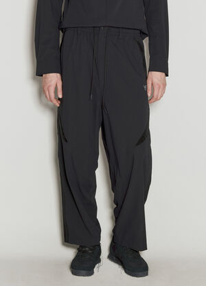 Y-3 Logo Applique Ripstop Track Pants Black yyy0356010