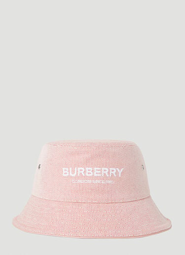 Burberry Logo Embroidery Bucket Hat Pink bur0251099