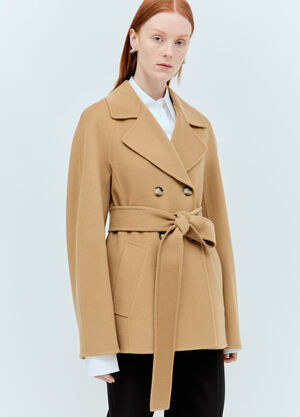 Burberry Wool-And-Cashmere-Blend Coat Grey bur0255036